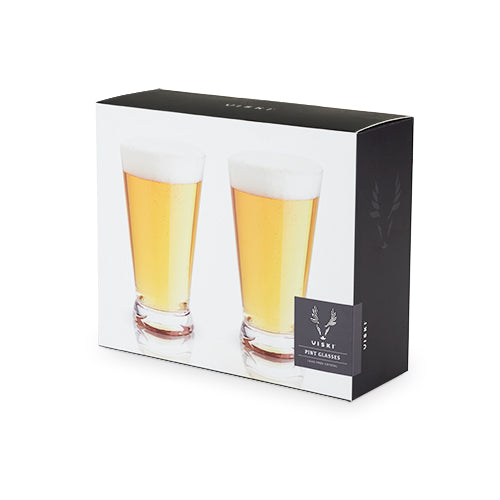 Crystal Beer Pint Glasses by Viski - Planning Pretty