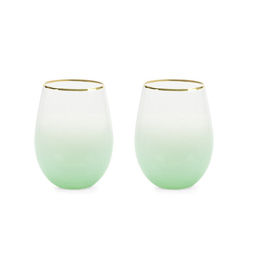 Stemless Wine and Cocktail Saguaro Set by Blush - Planning Pretty
