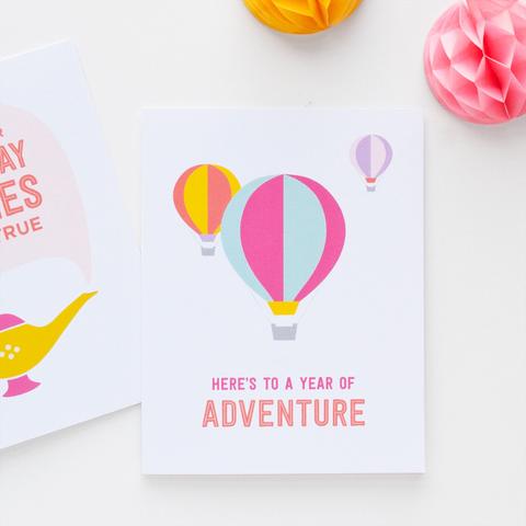 Year of Adventure Birthday Card by Graphic Anthology - Planning Pretty