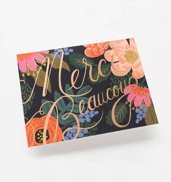 Merci Beaucoup Greeting Card - Planning Pretty