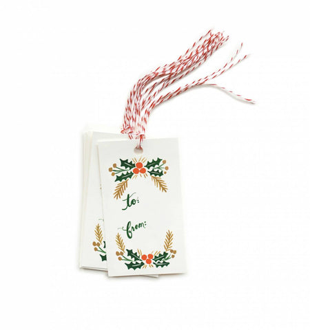 Garland Gift Tags - Planning Pretty
