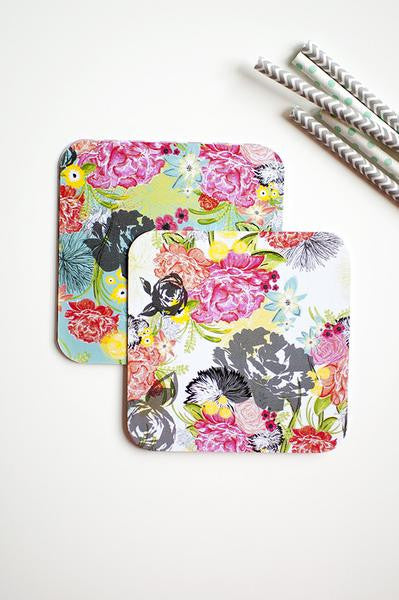 Flower Party Coasters - Planning Pretty