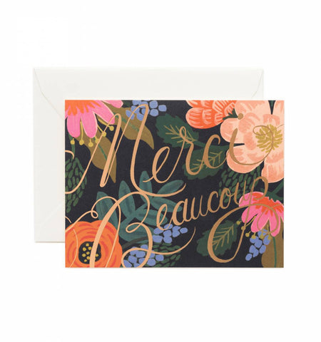 Merci Beaucoup Greeting Card - Planning Pretty